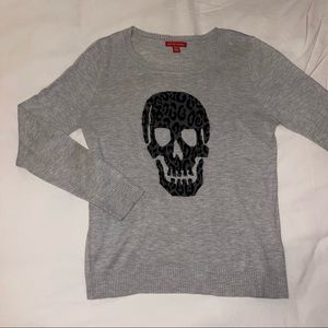 NWOT Saks Fifth Ave Skull Sweater